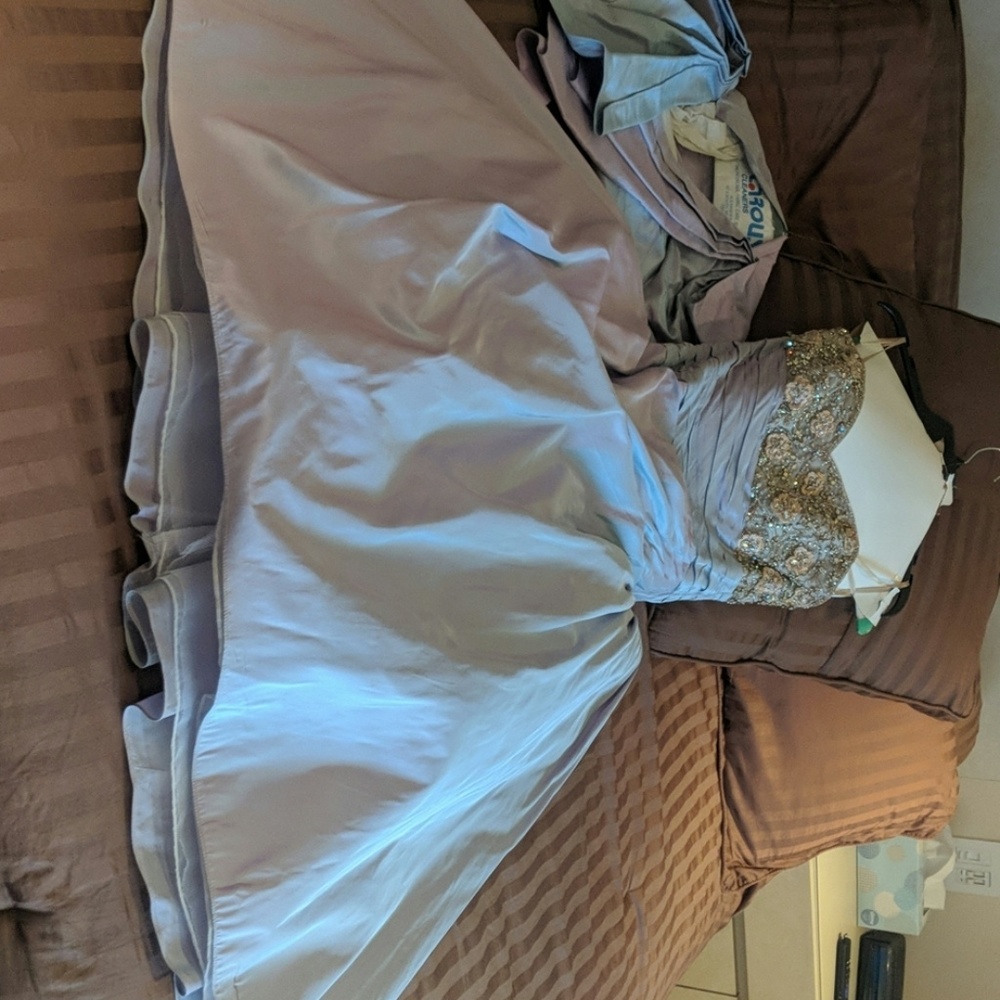 Formal dress worn to daughter's wedding
